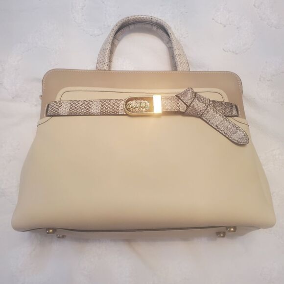 RETAIL Coach Exotic Python Tate Carryall 29 with Snakeskin - Picture 7 of 16